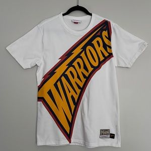 Mitchell & Ness Golden State Warriors Face T-shirt Mens Sz S